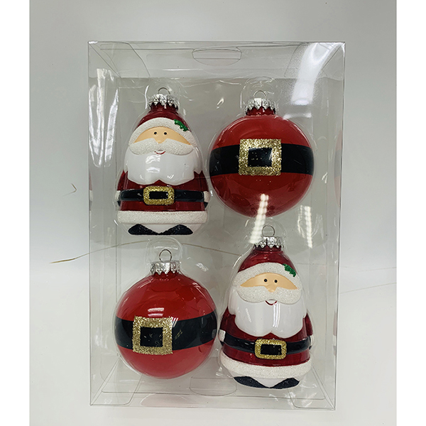 4ct santa shatterproof ornaments  - copy - copy