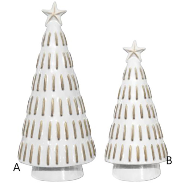 White Ceramic Tree Decor