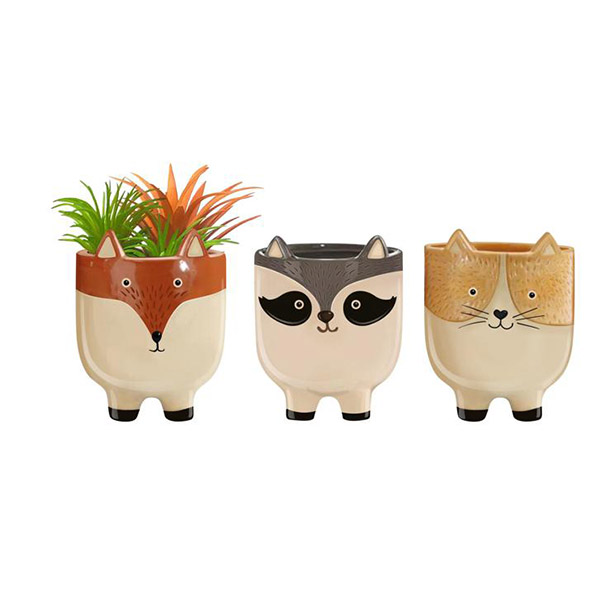 Fox/Panda/Cat  Pot Decor