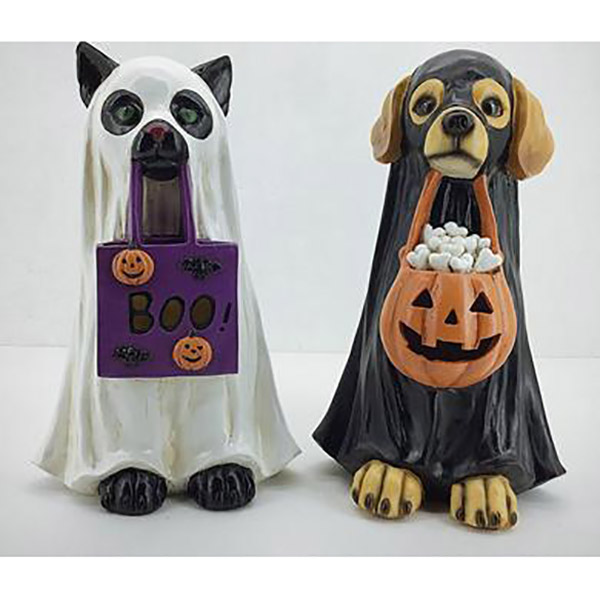 LIGHTED LU RESIN COSTUMED PETS FIGURE