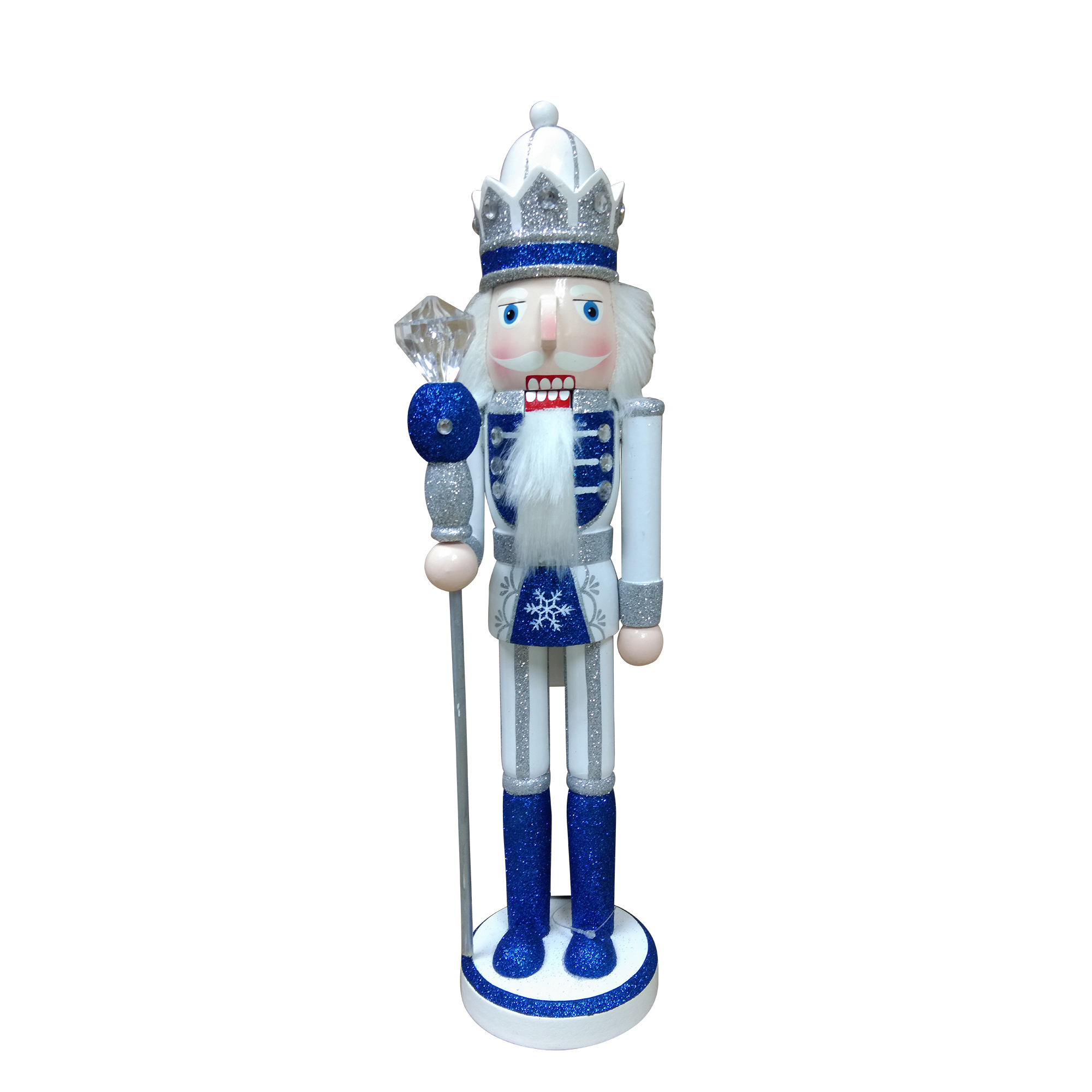 15IN Blue/White Czar Nutcracker