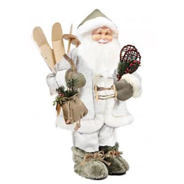 16”  White Santa  Decor 