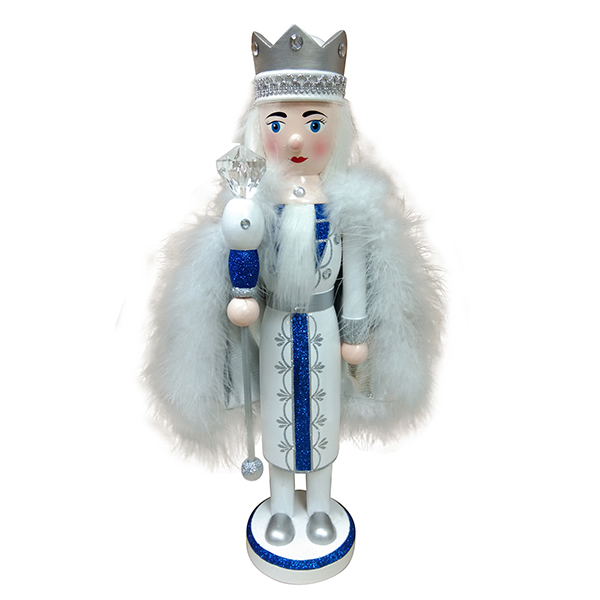 15IN Blue/White Czar Lady Nutcracker