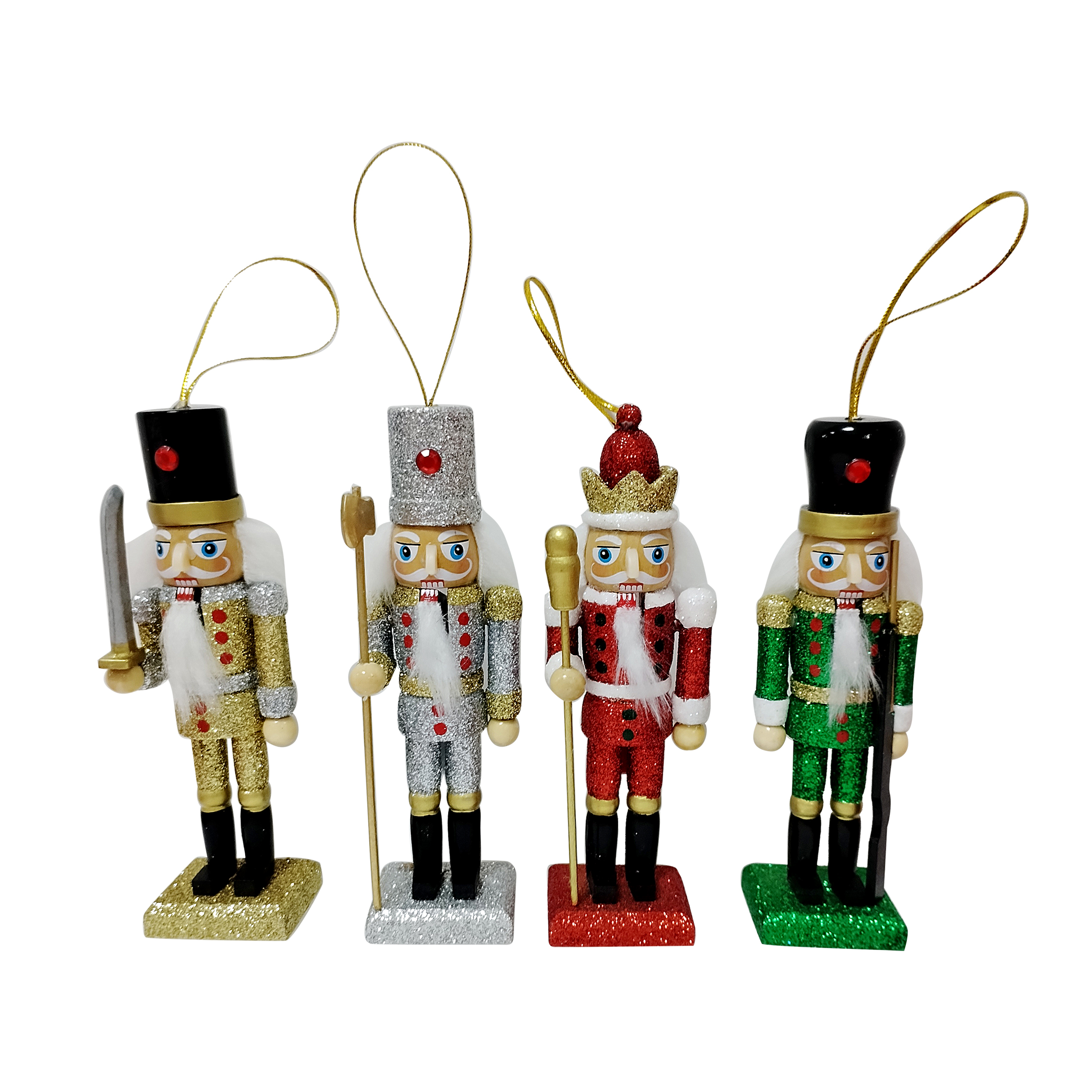 5IN Glitter Nutcracker Ornament