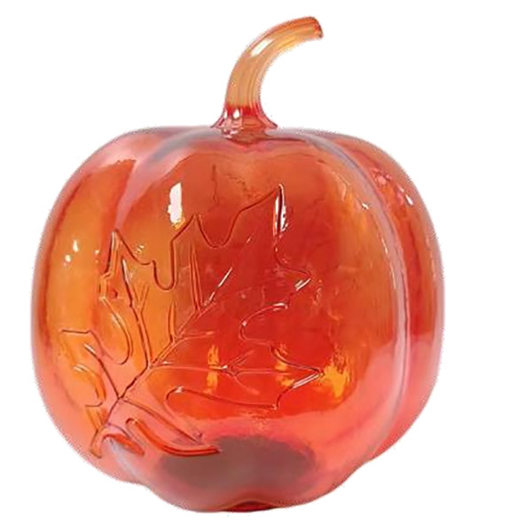 HARVEST GLASS PUMPKIN DÉCOR