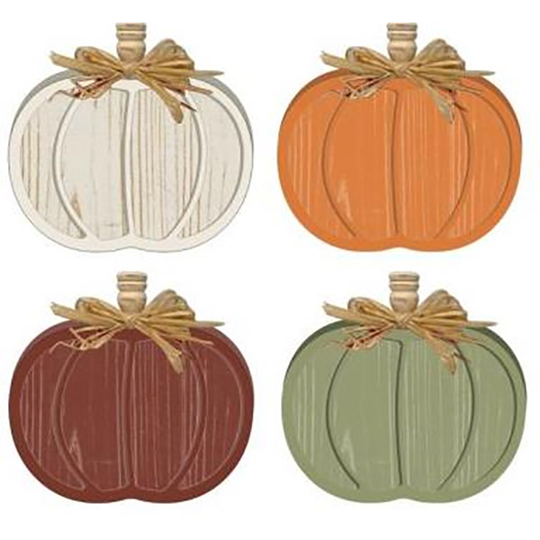 HARVEST WOODEN PUMPKIN DÉCOR