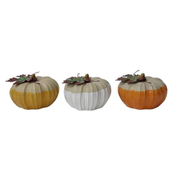 HARVEST CERAMIC PUMPKIN DÉCOR