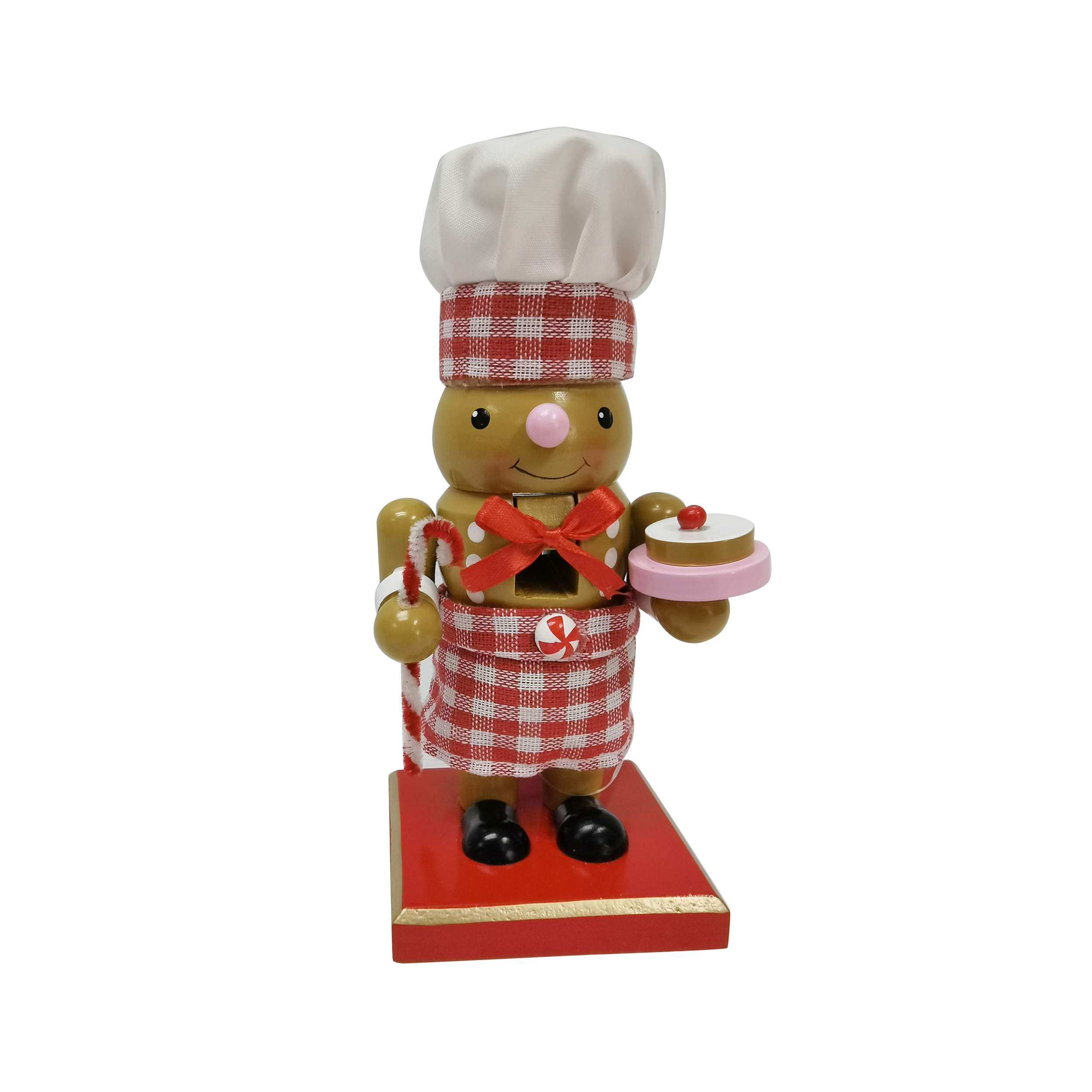 6IN Gingerbread Chubby Nutcracker 