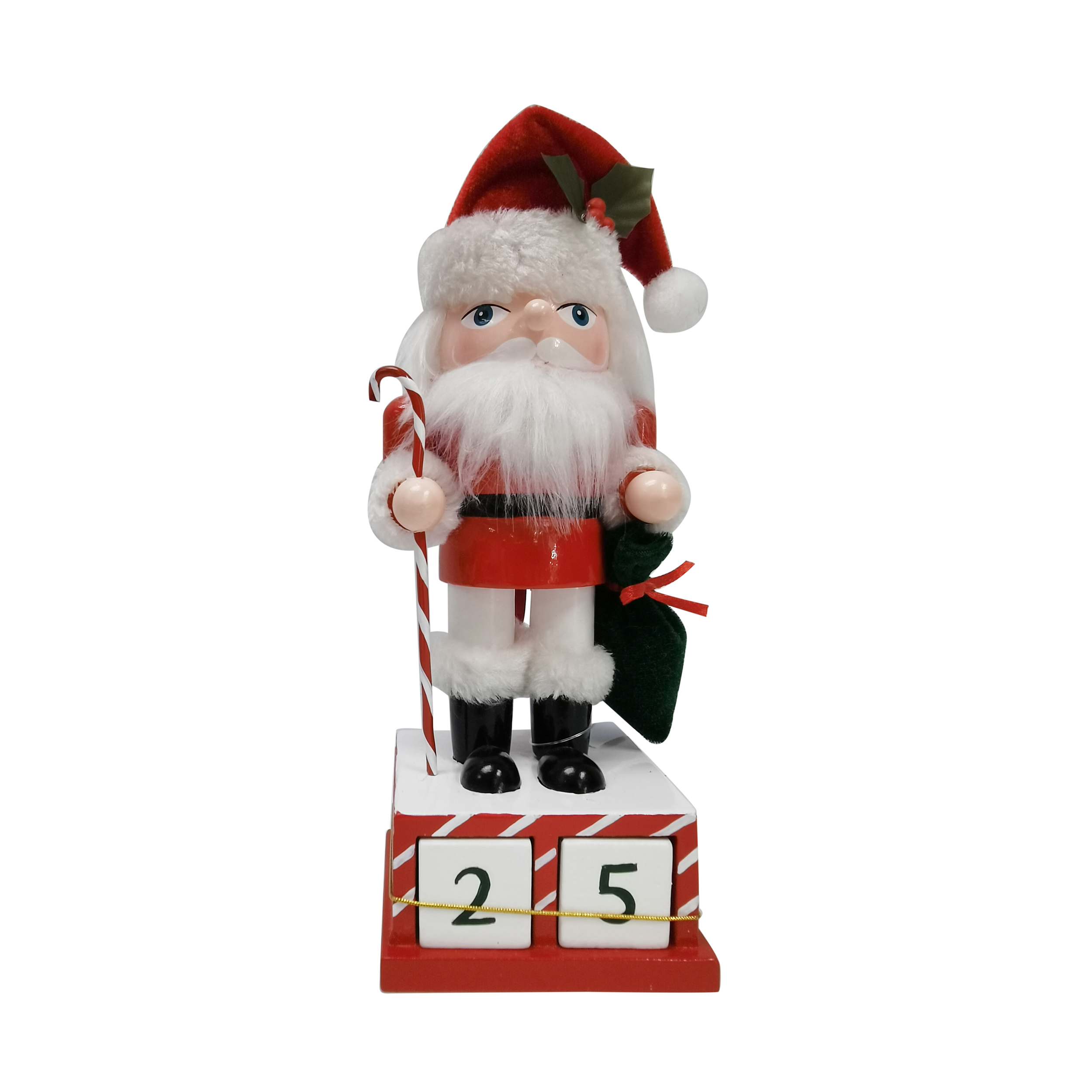 9IN Calendar Chubby Nutcracker 