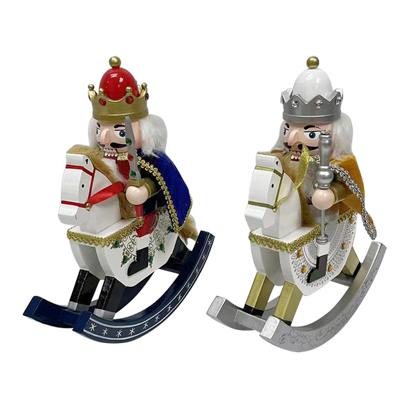 12IN Rocking Horse Nutcracker 