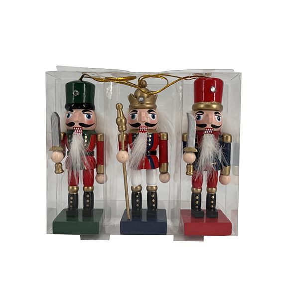 5IN Set of 3 Nutcracker Ornaments 