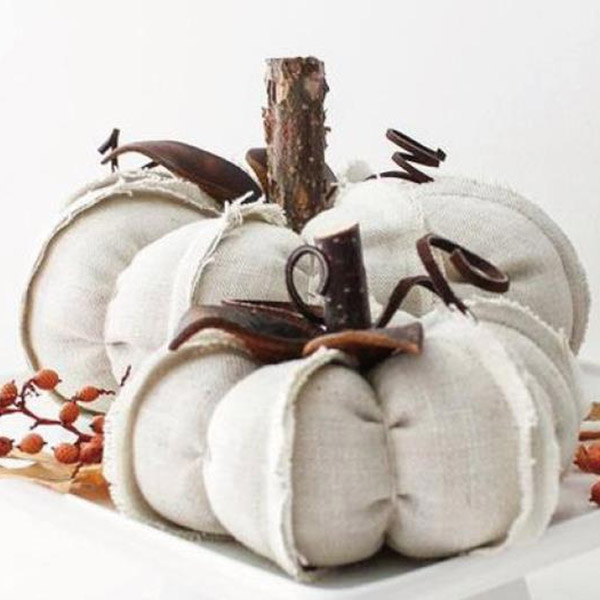 HARVEST FABRIC PUMPKIN DÉCOR 