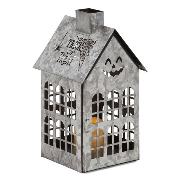 METAL LIGHTED HOUSE DÉCOR