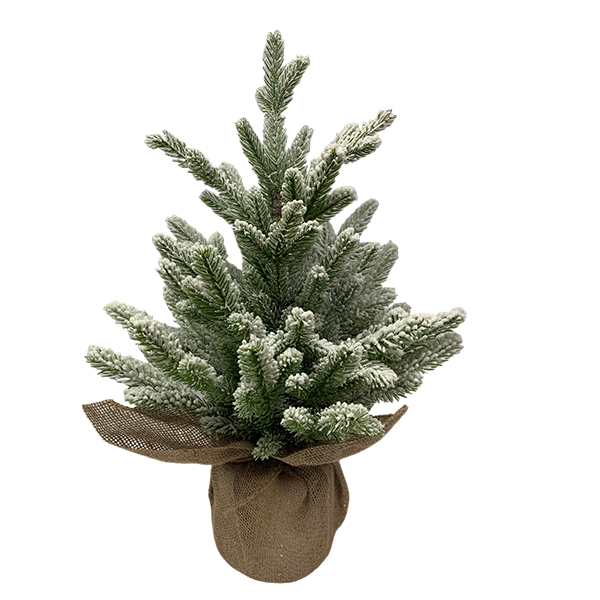 20IN frosted potted tree