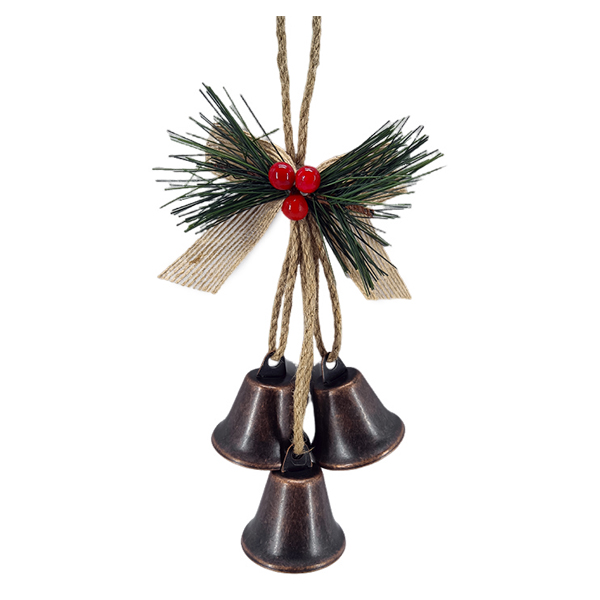 9.5IN  3 bells ornament 