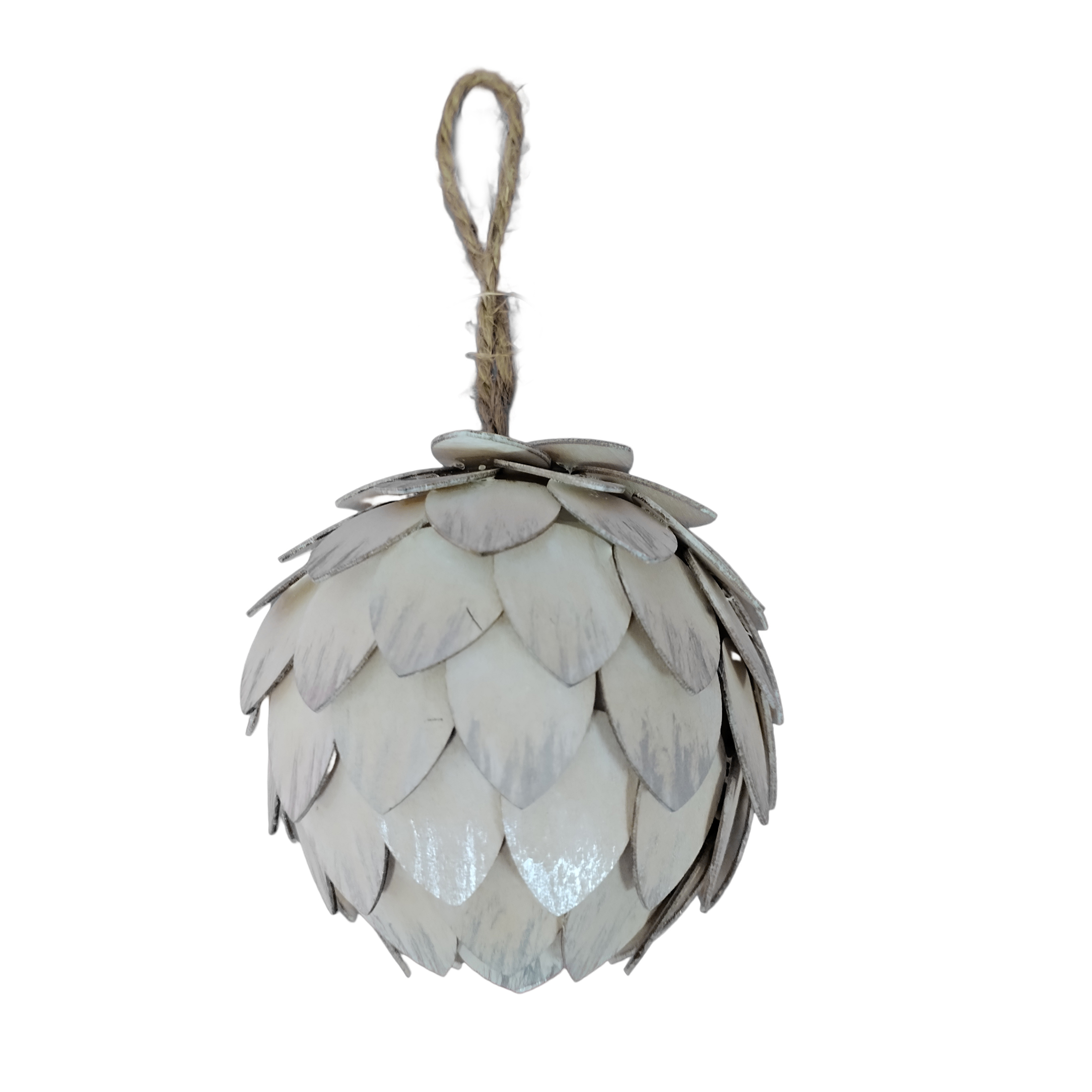 Wooden pinecone ornament 