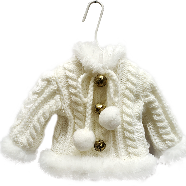 White sweater ornament  