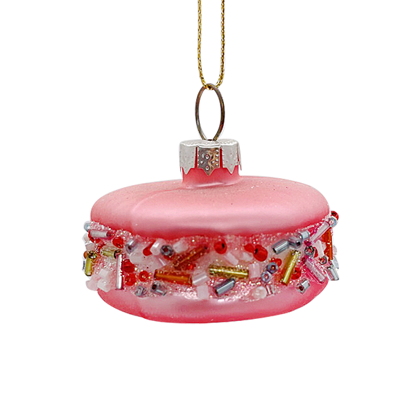 Glass Cake Ornament 