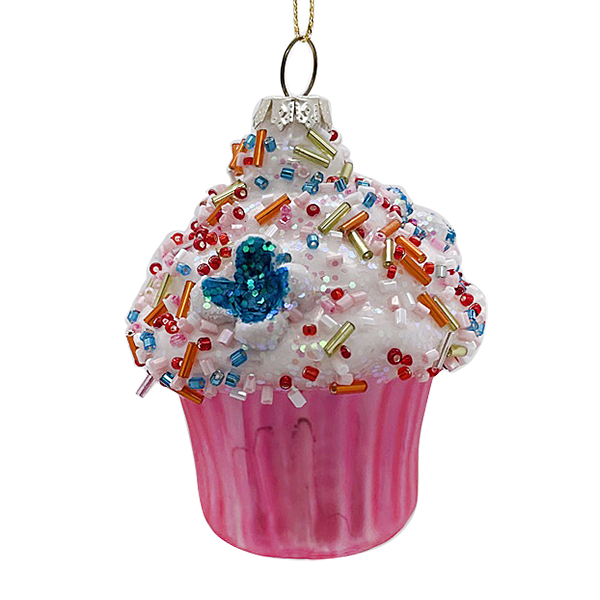 Glass Cake Ornament  