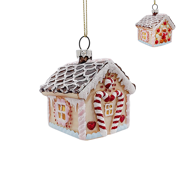 Glass  House Ornament 