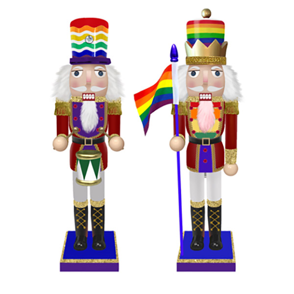 15IN Wd Pride Nutcracker