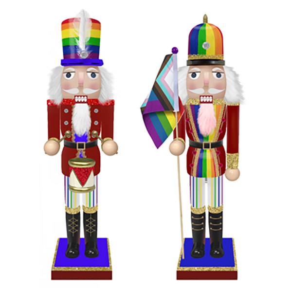 15IN Wd Pride Nutcracker