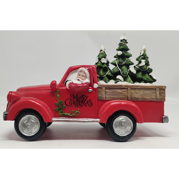 Santa in Red Truck