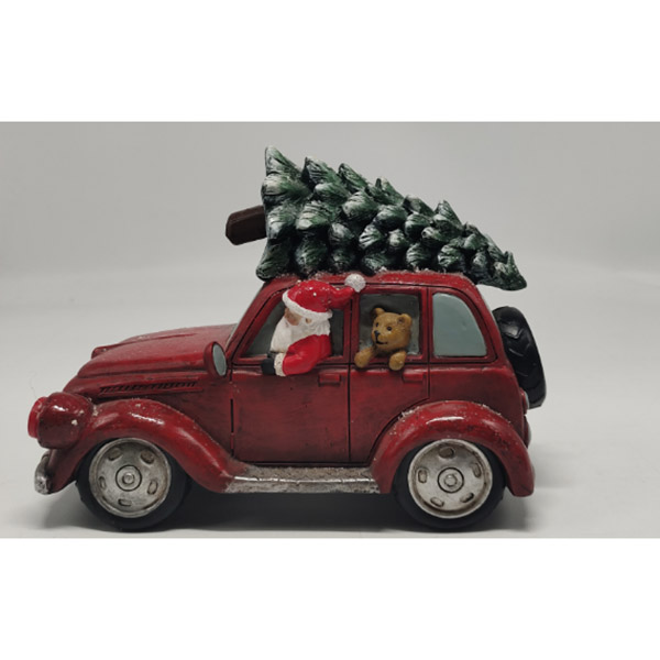 Santa in Red Truck