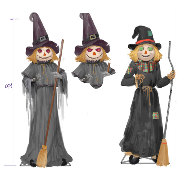 12FT Animated Witch