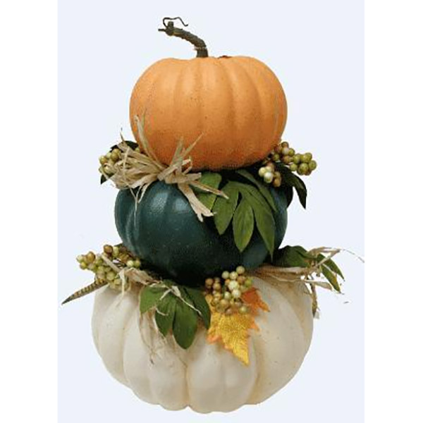 Styrofoam Stacked Pumpkin