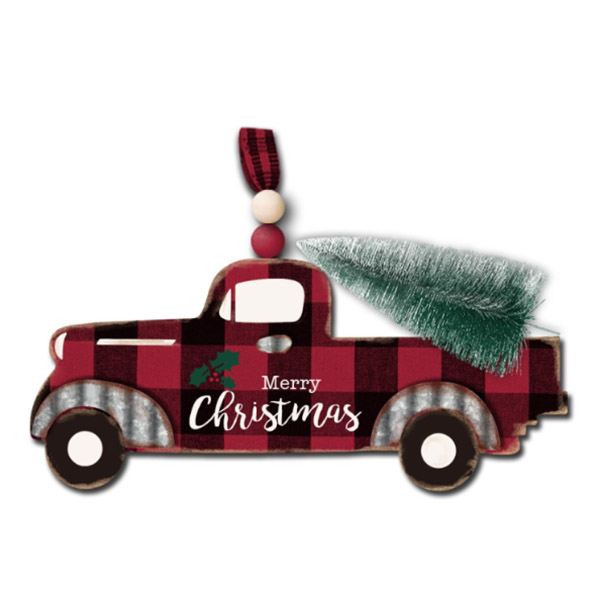 Xmas Truck Ornament 