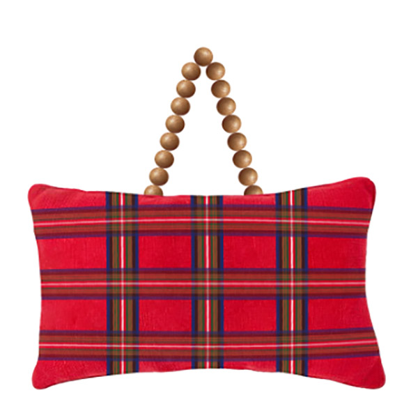 Pillow w/Bead Ornament