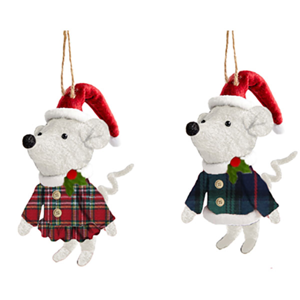  Polyester Mouse Ornament