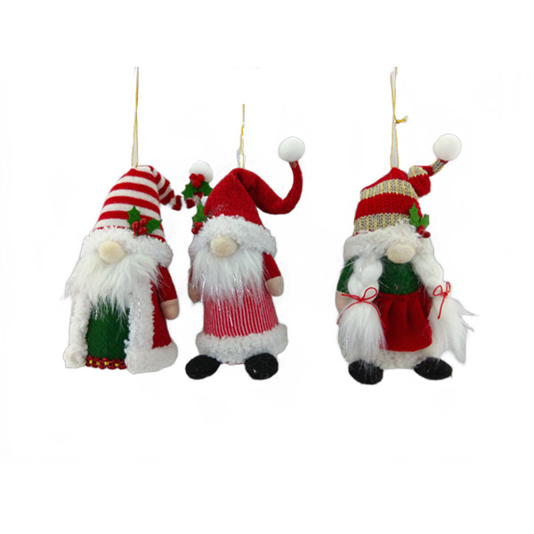 S/4 Santa Ornament Pack