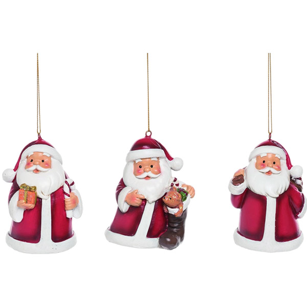 Ceramic Santa Ornament