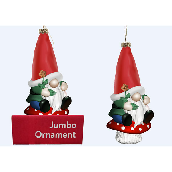 Jumbo Red Gnome  Ornament