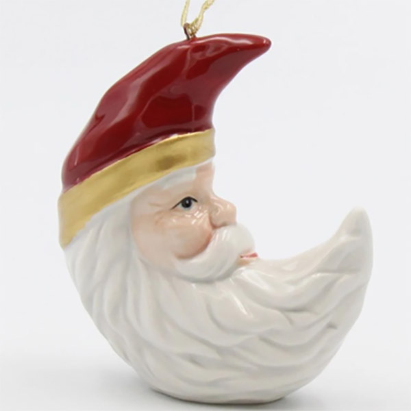 Ceramic Santa Ornament 